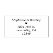 Moderne Eenvoudige Huwelijk Zelfinking Rubberstemp Zelfinktende Stempel (Design)