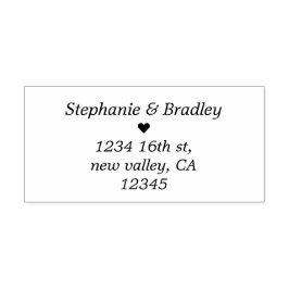 Moderne Eenvoudige Huwelijk Zelfinking Rubberstemp Zelfinktende Stempel