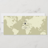 Moderne Eenvoudige Instapkaart Bestemming Trouwen Kaart (Achterkant)