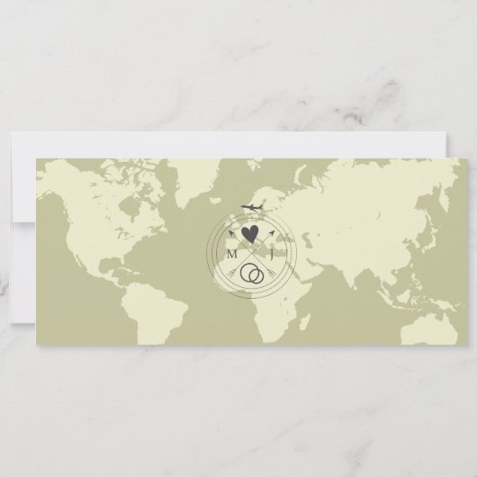 Moderne Eenvoudige Instapkaart Bestemming Trouwen Kaart (Achterkant)