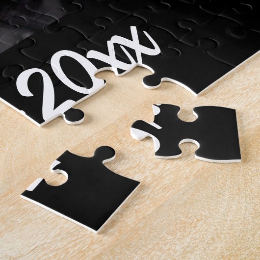 Moderne Eenvoudige Jubileum Foto Jigsaw Puzzel (Zijkant)