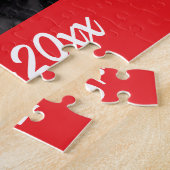 Moderne Eenvoudige Jubileum Foto Legpuzzel (Zijkant)