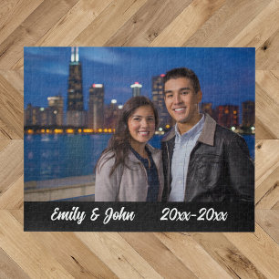 Moderne Eenvoudige Jubileum Foto Legpuzzel