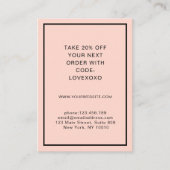 Moderne, eenvoudige Kaart met korting (Voorkant)