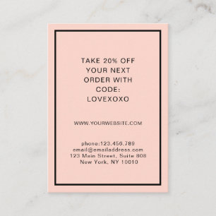 Moderne, eenvoudige Kaart met korting