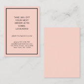 Moderne, eenvoudige Kaart met korting (Voorkant / Achterkant)