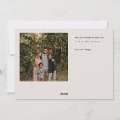 Moderne Eenvoudige Kaart voor kerstfeestdagen met  (Achterkant)