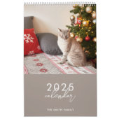 Moderne Eenvoudige Kalligrafie 2025 Fotokalender Kalender (Hoes)