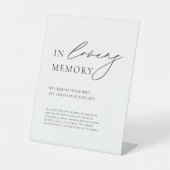 Moderne, eenvoudige kalligrafie in liefdevol geheu reclamebord met voetstuk (Voorkant)