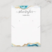 Moderne eenvoudige kalligrafie kunst Earring Ketti Visitekaartje (Voorkant)