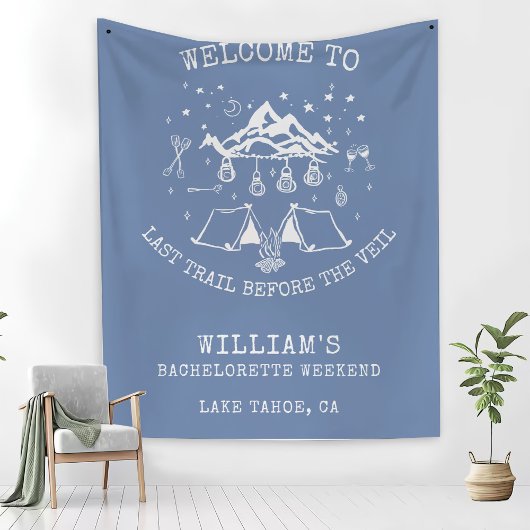 Moderne Eenvoudige Kamp Bachelorette Feest Fleece Deken