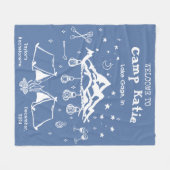 Moderne Eenvoudige Kamp Bachelorette Partij Fleece Deken (Voorkant (Horizontaal))