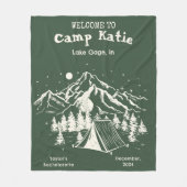 Moderne Eenvoudige Kamp Bachelorette Partij Fleece Deken (Voorkant)