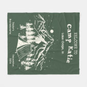 Moderne Eenvoudige Kamp Bachelorette Partij Fleece Deken (Voorkant (Horizontaal))