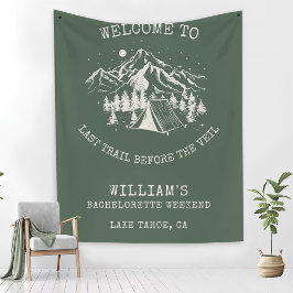 Moderne Eenvoudige Kamp Bachelorette Partij Fleece Deken