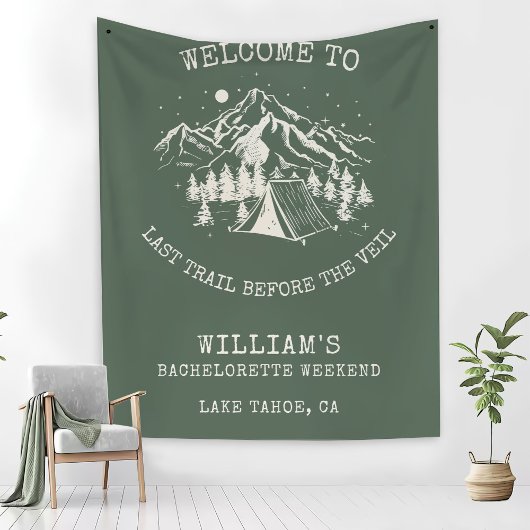 Moderne Eenvoudige Kamp Bachelorette Partij Fleece Deken