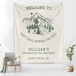 Moderne Eenvoudige Kamp Bachelorette Partij Fleece Deken