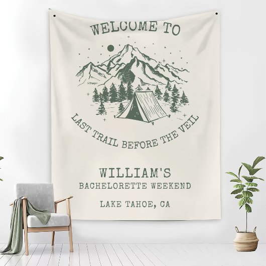 Moderne Eenvoudige Kamp Bachelorette Partij Fleece Deken