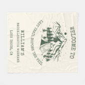 Moderne Eenvoudige Kamp Bachelorette Partij Fleece Deken (Voorkant (Horizontaal))