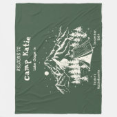 Moderne Eenvoudige Kamp Bachelorette Partij Fleece Deken (Voorkant)