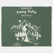 Moderne Eenvoudige Kamp Bachelorette Partij Fleece Deken (Voorkant (Horizontaal))