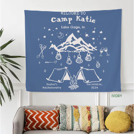 Moderne Eenvoudige Kamp Bruidsfeest  Fleece Deken