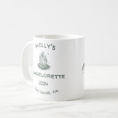 Moderne Eenvoudige Kamp Bruidsfeest  Koffiemok (Voorkant links)