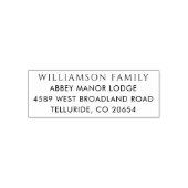 Moderne Eenvoudige Kerst Retouradres Zelfinktende Stempel (Design)