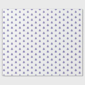 Moderne eenvoudige kerstbomen Periwinkle Blue Cadeaupapier (Vlak)