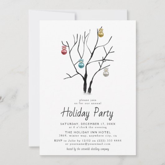 Moderne eenvoudige kerstfeestdag kaart (Voorkant)