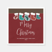 Moderne eenvoudige kerstfeestdag servet (Voorkant)