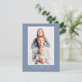 Moderne Eenvoudige kerstfoto Feestdagenkaart (Staand voorkant)