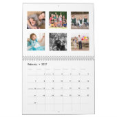 Moderne Eenvoudige kerstfoto Kalender (Feb 2027)