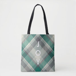 Moderne Eenvoudige kerstgroene feestjes Tote Bag