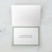 Moderne Eenvoudige Kerstkaart Feestdagen Kaart (Binnen)