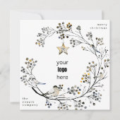 Moderne Eenvoudige Kerstmis, niet-foto voor de org Feestdagenkaart (Voorkant)