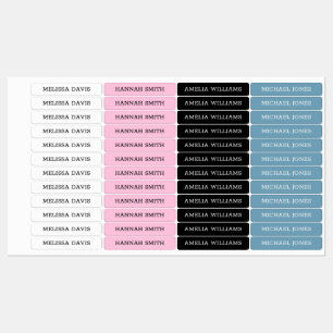 Moderne eenvoudige Kinder waterdichte labels