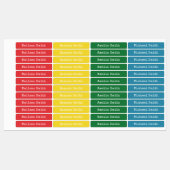 Moderne eenvoudige Kinder waterdichte labels (Vel)