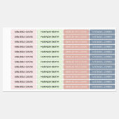 Moderne eenvoudige Kinder waterdichte labels (Vel)