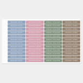 Moderne eenvoudige Kinder waterdichte labels (Vel)