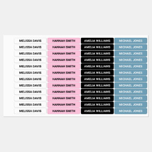 Moderne eenvoudige Kinder waterdichte labels