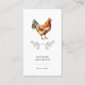Moderne eenvoudige kippeneieren, zwart visitekaartje (Voorkant)