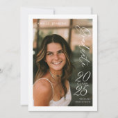 Moderne Eenvoudige Klas 2025 Afstudeer Uitnodiging (Voorkant)