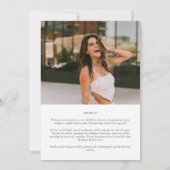 Moderne Eenvoudige Klas 2025 Afstudeer Uitnodiging (Achterkant)