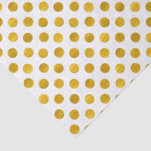 Moderne, eenvoudige klasgelwitte goudpokken tissuepapier (Detail)