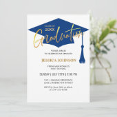 Moderne Eenvoudige Klasse van 2024 Afstudeerfeest Kaart (Staand voorkant)