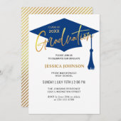 Moderne Eenvoudige Klasse van 2024 Afstudeerfeest Kaart (Voorkant / Achterkant)