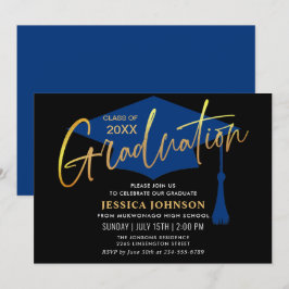 Moderne Eenvoudige Klasse van 2024 Afstudeerfeest Kaart