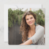 Moderne Eenvoudige Klasse van 2025 FOTO Graduation Kaart (Achterkant)