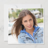 Moderne Eenvoudige Klasse van 2025 FOTO Graduation Kaart (Achterkant)